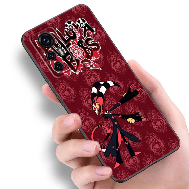 Аниме Helluva Boss Черный силиконовый чехол для телефона для Xiaomi Mi 9 SE 8 10 10T 11 12 13 Lite 9T 11T 12S 12T 13T 14 Pro 5G NE 11i 12X