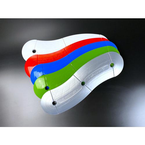 KERBS SYSTEM 1000R Curb Markers (50 Pieces) - 1 Box, Suitable for 1/10 Scale Radio-controlled Car Dioramas, Drifting, and Touring (Green)