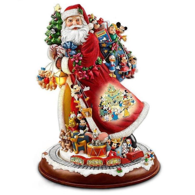 20*30СМ Рождественские наклейки на окна Наклейки на рождественскую елку Кристальные украшения Наклейки на окна ПВХ Наклейки на стены Вращающаяся скульптура Украшения поезда CLE