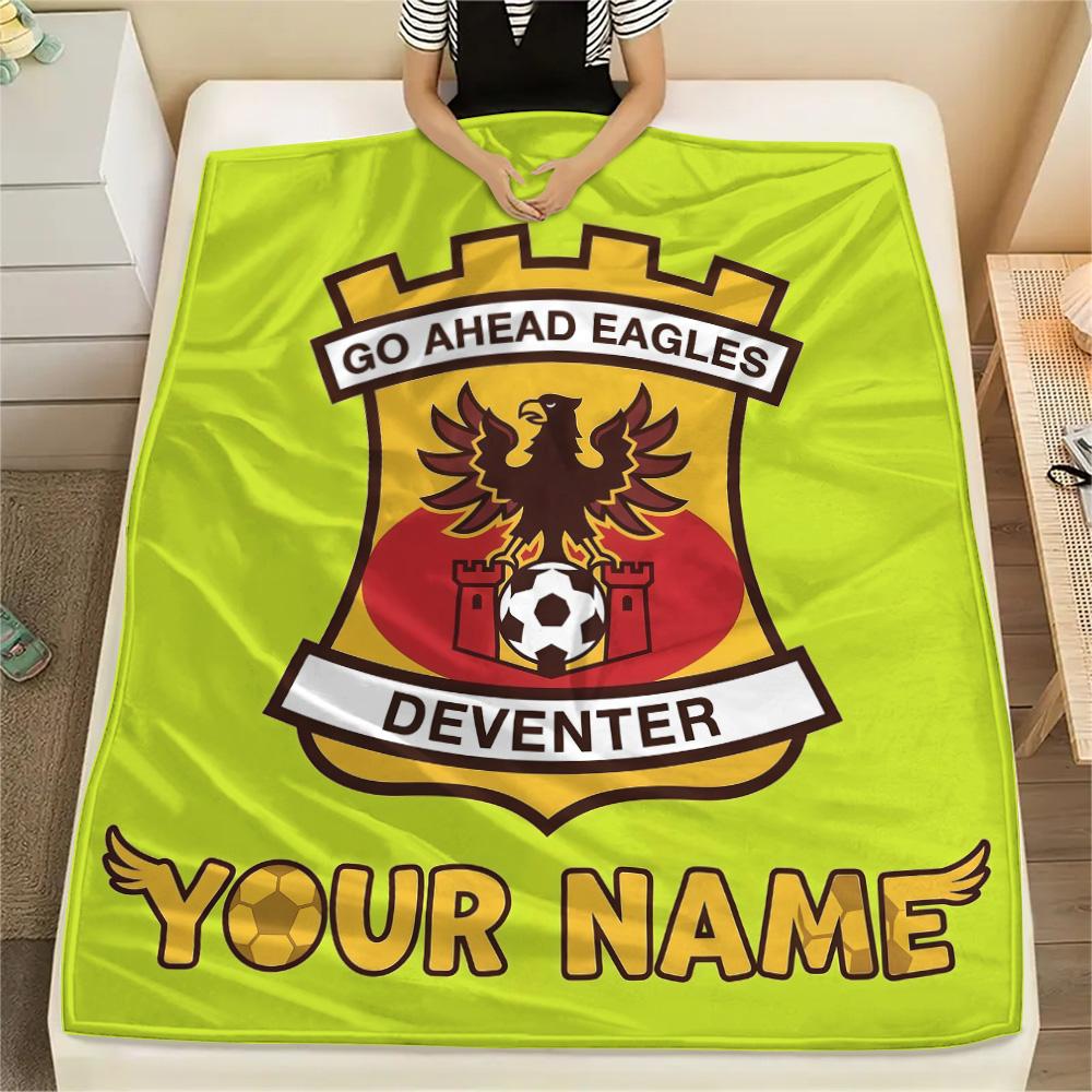 Custom Name Go Ahead Eagles Flannel Blanket, High quality Comfortable for All Seasons, Home Decor, Warmth and Comfort