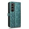 For Infinix Hot 60i 4G/Hot 60 5G Wallet Case Dot Pattern Imprint PU Leather Phone Cover with Wrist Strap