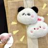 Cartoon Squeeze Panda Plush Keychain Piggy Chirping Bear Pendant Squeak Rabbit Doll  Birthday Gift