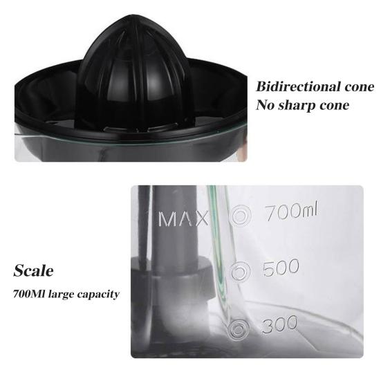 Electric Citrus Juicer Food Grade BPA-Free 18000Rpm High Speed Easy To Clean Transparent Automatic Orange Fruit Juicer Machine