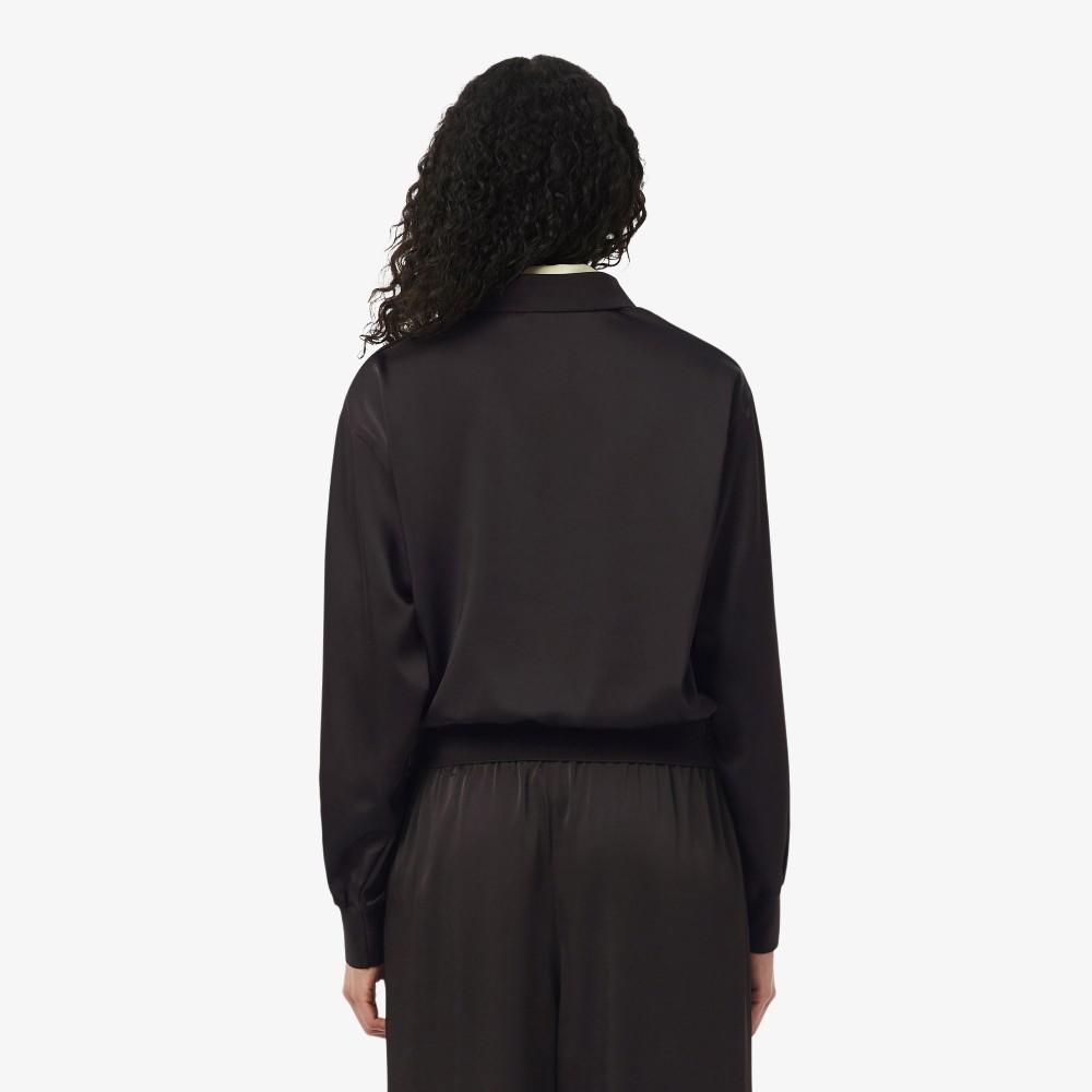 Lacoste Женский топ-поло из струящегося атласа CF9802-56G3LA
