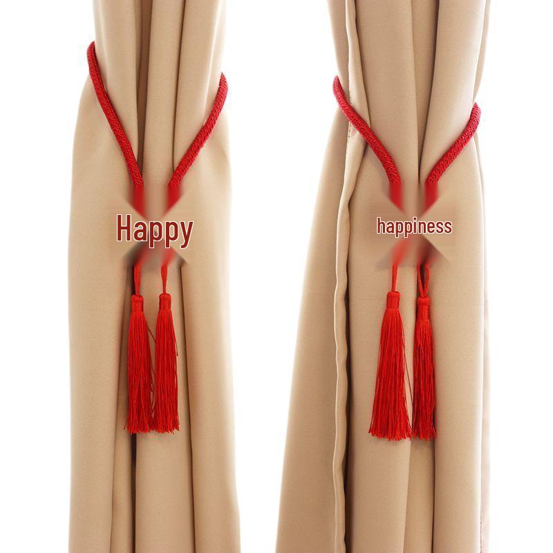 Двойное Счастье Китайская Свадьба Праздничные Подхваты для Штор с Магнитной Пряжкой