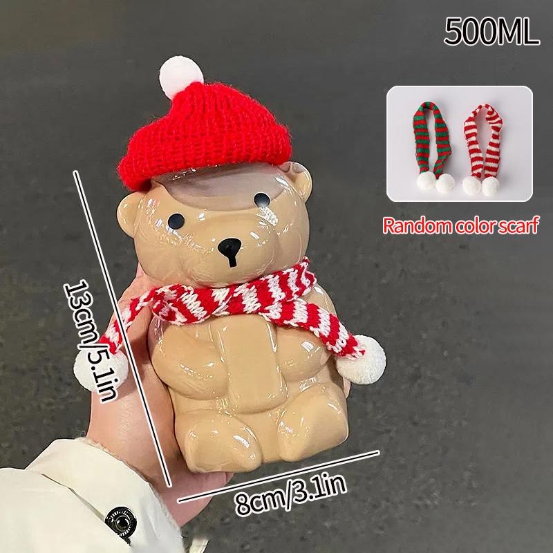 Рождественская чашка в виде пряничного человечка, рождественский подарок, чашка для питья, прозрачная чашка для напитков, сока, молока, кофе, кружка, рождественские украшения