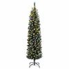 Artificial Christmas Tree Slim 300 LEDs 180 cm