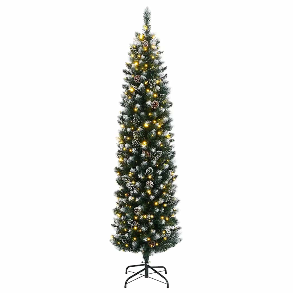 Artificial Christmas Tree Slim 300 LEDs 180 cm