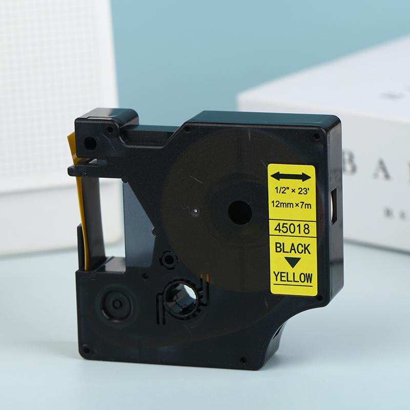 Многоцветные ленты для принтера этикеток Самоклеящиеся этикетки Водонепроницаемые и устойчивые к царапинам D1 6/9/12/19/24 мм