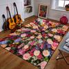 "Floral Canopy with Vibrant Roses" Patterned Carpet a Non Slip Rug Suitable for All Seasons and Any Setting, Gift