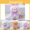 Charming Mini Plush Bear And Rabbit Keychain Soft Stuffed Animal Doll For Accessories