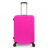 Чемодан среднего размера из АБС-пластика розового цвета 16417