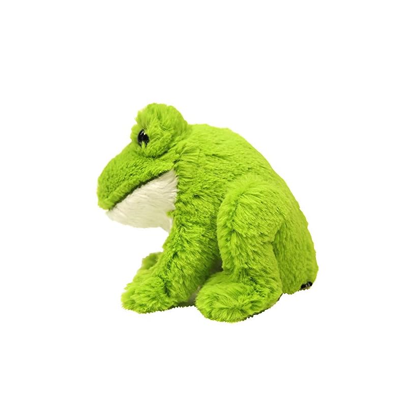 Sun Lemon Fluffy Frog Small Stuffed Animal Toy, 12.9 x 7.2 x 15cm