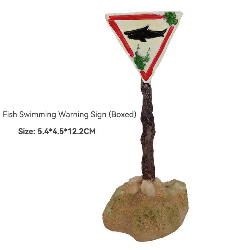 1 шт. креативные предупреждающие знаки из смолы для украшения аквариума знаки для аквариума поделки украшения аквариума акваскейп