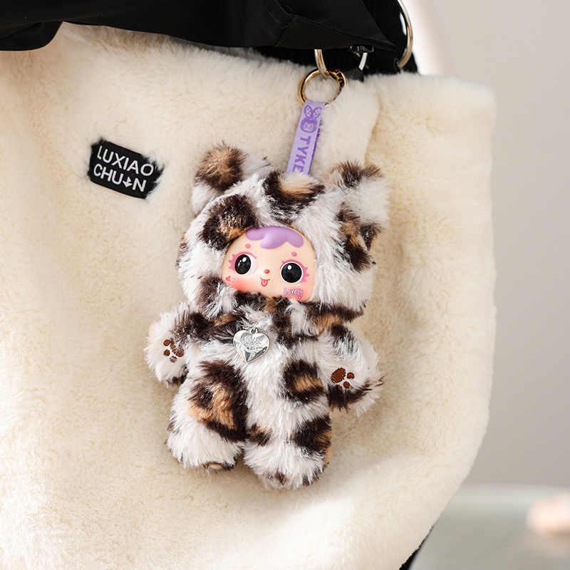 New Samuel The Cool Moment Of The Cats Series Plush  Cute Plush Keychain Decoration Doll Bag Pendant Fun Toy Gifts