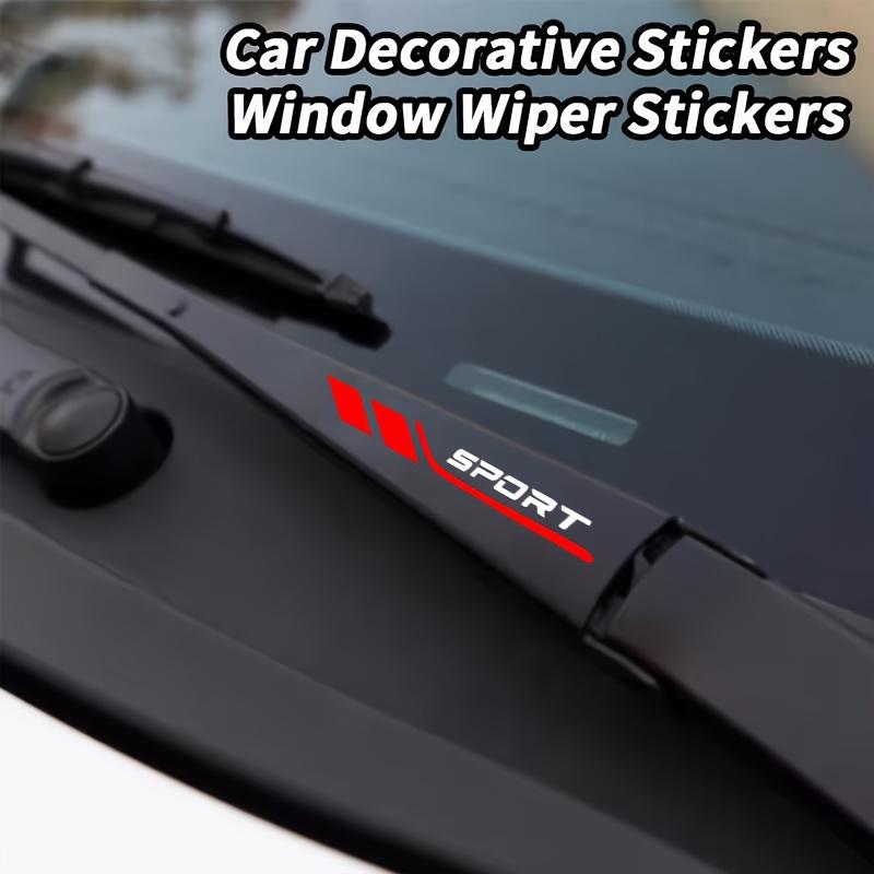 КРУТЫЕ 'SPORT' Наклейки на щетки стеклоочистителя автомобиля | Декоративные наклейки на авто, Защитное покрытие от царапин на кузове автомобиля, Самоклеящийся виниловый материал, Матовое покрытие