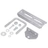 Galvanized Swivel Top Bunk Bracket Kit with Hardware for 3in Wide 3in Tall Boat Trailer Crossmember