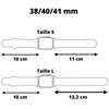 Ремешок для Apple Watch 38 мм 40 мм 41 мм Серия 8 7 6 5 4 3 2 1 SE - Размер S - Мягкий Черный Силикон сменный ремешок Ph