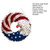 Independence Day Patriotic Eagle Wooden Plaque Red White Blue Bird Indoor Outdoor Front Door Wall Hanging Garland Pendant 4th of July Festival
