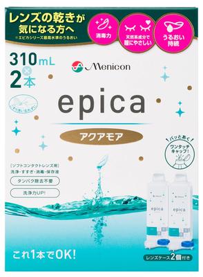 Menicon Epica Cold Aquamore Мягкие Контактные Линзы 2 Флакона, 310мл, (Контактная забота)