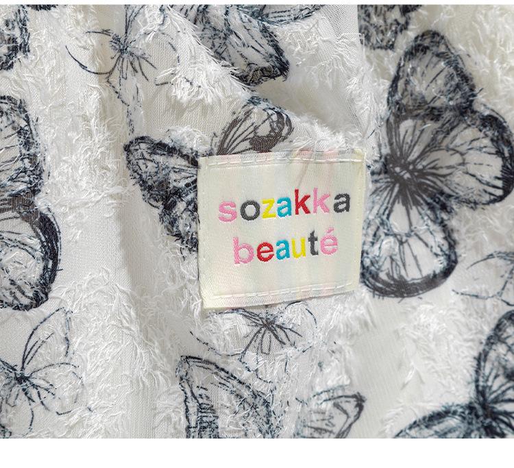 Элегантная холщовая сумка-тоут Mao Yun с кружевной бабочкой - Женская большая весенне-летняя сумка