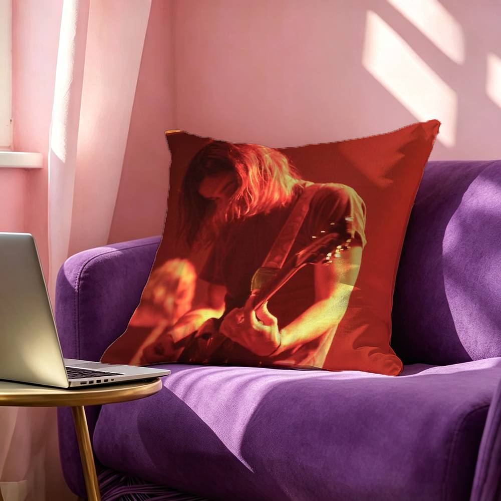 TTame Impala Psychedelic Pillow Case Square DoubleSided Sofa Cushion Cover Bedroom Bedside Pillow