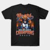 Мужская черная футболка с принтом Chicago Bears 2025 Чемпионы NFC North Дивизион 2025 Печать на трансферной бумаге без вырезания Хлопковая футболка