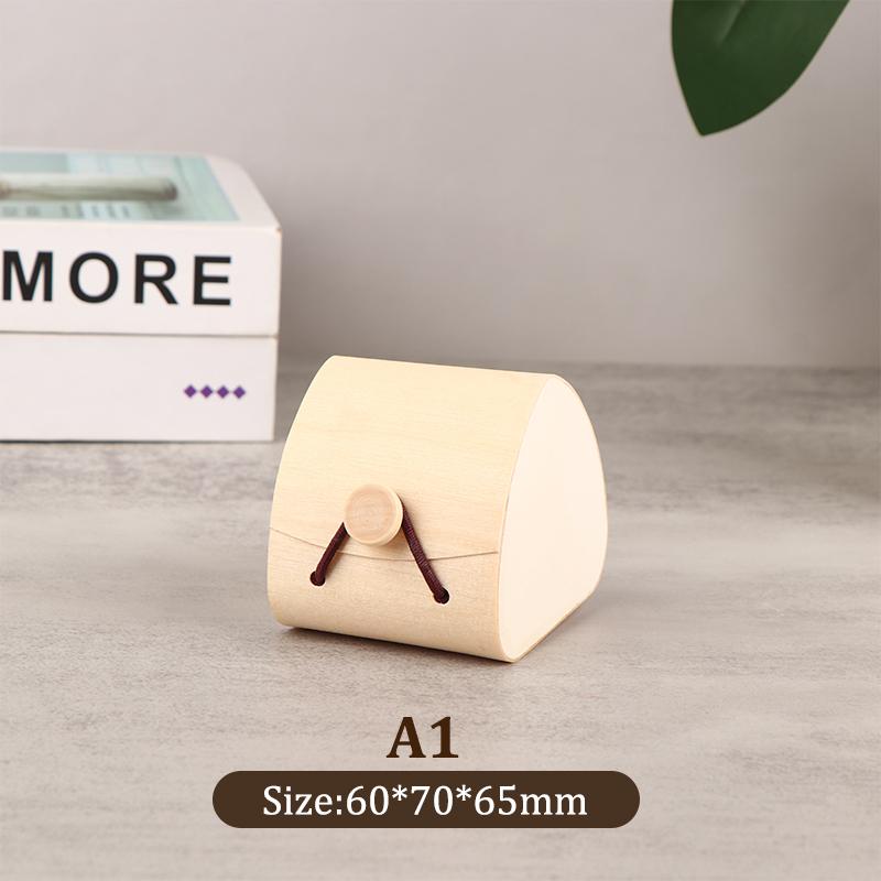 1 шт. деревянная коробка для хранения, простая деревянная коробка с крышкой, подарочные коробки, изогнутый подарочный упаковочный чехол для дома, товары для хранения, украшения, органические ювелирные изделия