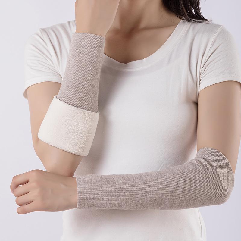 Унисекс теплые рукава для суставов рук: С усилением из бархата для поддержки локтей и запястий в осенне-зимний период