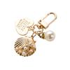 1PC Key Ring Keychain Shell Keychain Heart Keychain Bag Ornament Key Accessory Metal Pendant