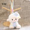 Plushie Gift for Girls Goodnight Sheep Plush Keychain, Cute Sleepy Lamb Stuffed Toy with Nightcap, Soft Polyester Animal Doll Fluffy Bag Charm