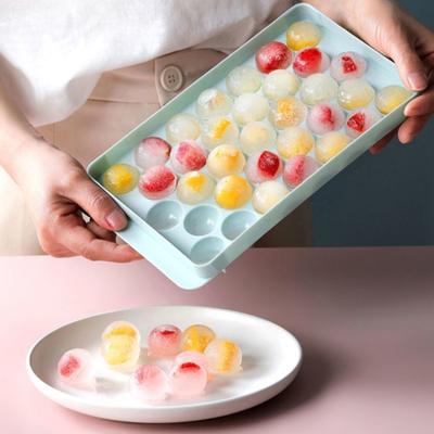 1-3 шт. 33 ячейки 3D Круглая форма для кубиков льда Морозильная камера Форма для изготовления ледяных шариков Легкое извлечение DIY Формы Форма для льда для коктейлей и виски Кухонный инструмент