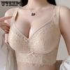 Push Up Gather Bra Women's Solid Color Collection and Auxiliary Breast Bra Adjustment Sexy Lace Bra Sensual Lingerie Fancy Underwear
