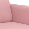 Vidaxl Sofa 2-Osobowa, Różowy, 140 Cm, Tapicerowana Aksamitem