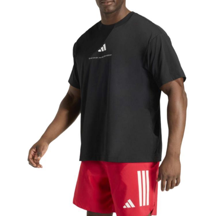 adidas Футболки Унисекс Черные С Круглым Вырезом KS8551
