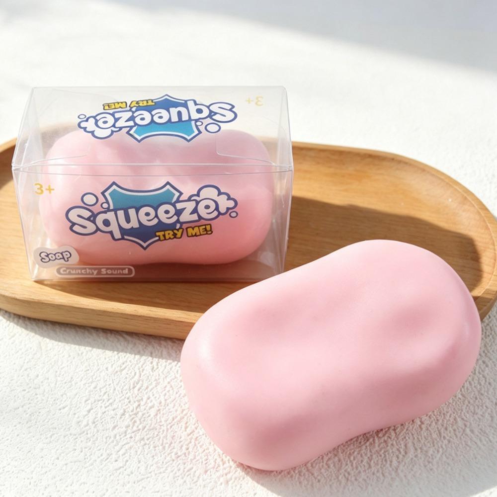 Finger Relax Soap Ball Squishy Handmade Crunchy Fidget Toy Building Block Squishy Adult Kids