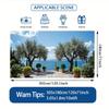2D Mediterranean Coastal Garden Backdrop Photography Background Banner