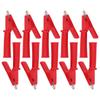 10Pcs Test   Crocodiles Clip Brass PVC Insulated Safety Multimeter Clips for 4mm Banana PlugRed