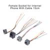 5 шт. 616E 623K 616M 641D RJ11/RJ12/RJ45 Гнездо для Интернета/Телефона с Кабелем 15 см