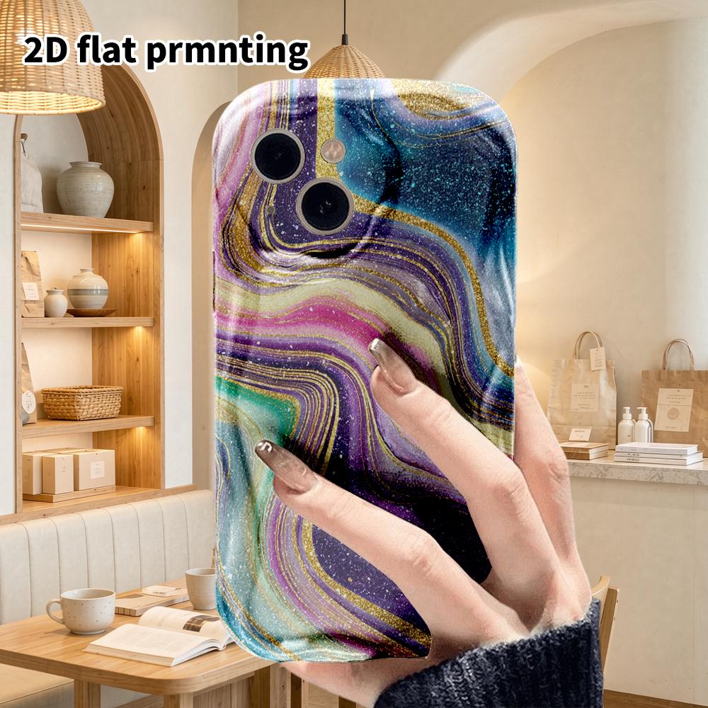 Phone Case: 2D flat design suitable for iPhone 18, 17, 16, 15, 14, 13 Pro film protective case, couple style, vintage galaxy, Christmas and Halloween