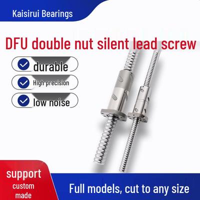 Высокоточный комплект шарико-винтовой передачи DFU1605-4010 с двойной гайкой: Малошумный, износостойкий, высоконагруженный линейный модуль