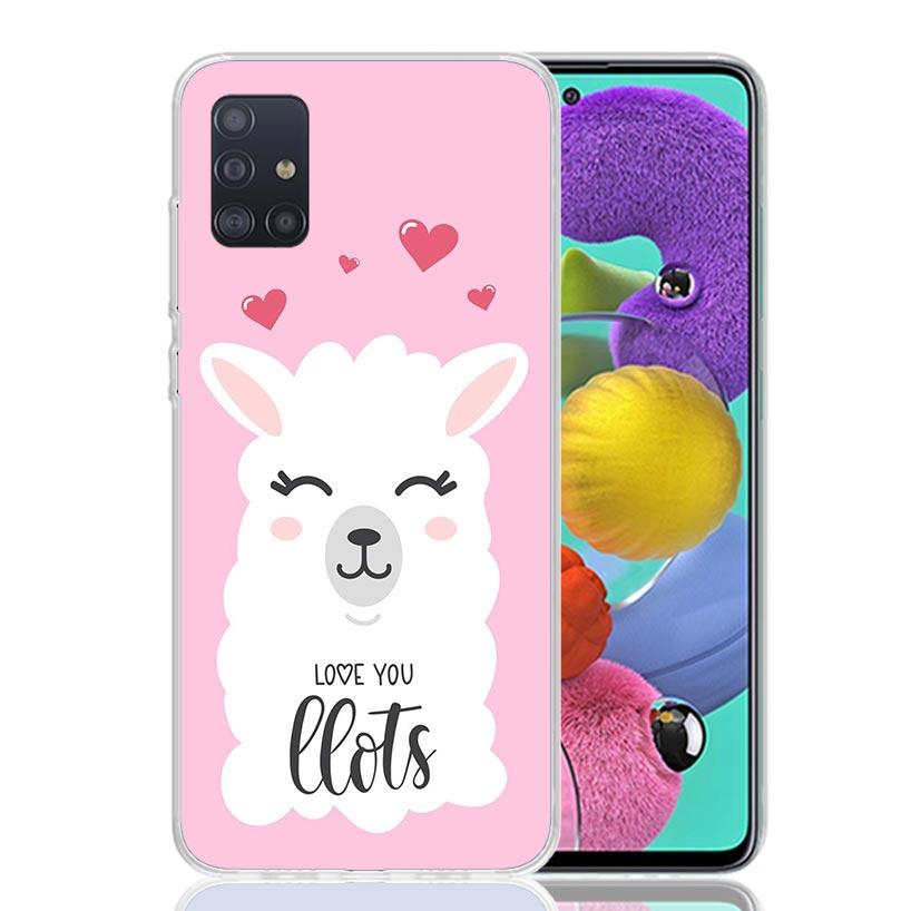 Lama Llama Alpacas For Samsung Galaxy A52S A42 A32 A22 A12 A02S A51 A50S Phone Case A41 A31 A21S A30S A20S A20E A70 A71 A40 A10S
