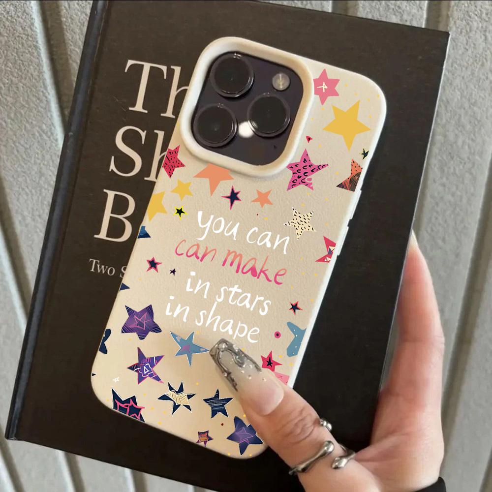 HOT Ins Butterfly Knot Star Lichee leather pattern Phone Case For Redmi Note 14 13 12 11 10 9 8 Pro Plus 4G 5G Shockproof Cover