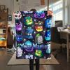 1PC Blox Fruits Adventure Custom Name Patterned Flannel Blanket Suitable For All Seasons For Home Decor Warmth And Comfort Gifts Holiday Present