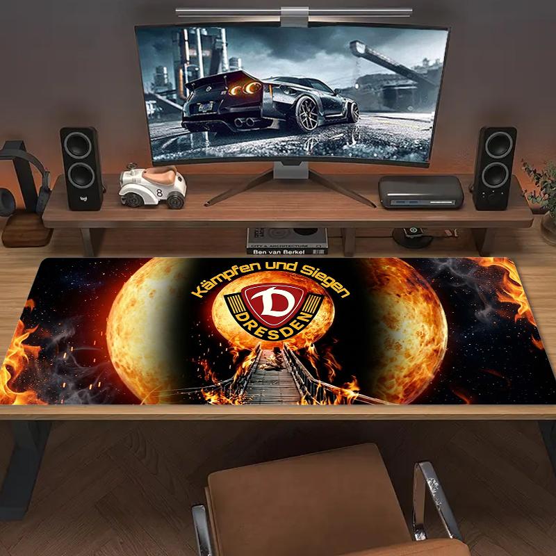 Sg Dynamo Dresden Mouse Pad Large Gaming Table Cushion Nonslip Laptop Tablet Big Mousepad Xxl Mat Mini Pc Playmat With Lock Edge