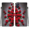 Чехол-книжка из искусственной кожи ручной работы для Samsung Galaxy A51 5G (SM-A516F/A516B)- Противоскользящий ударопрочный чехол с ремешком на запястье и дизайнами в виде сердец/роз и кошек
