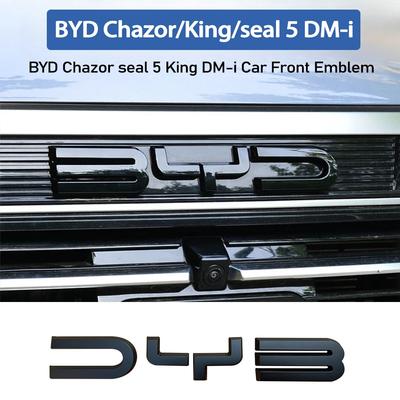 Для BYD Chazor seal 5 DM-i BYD King 2024 2025 Автомобиль Передний Значок Чернение Шильдик Наклейка Черная Модификация Стикер