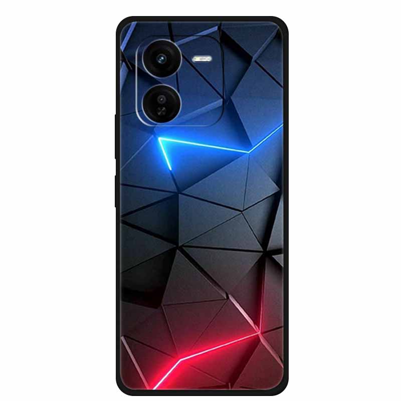 For iQOO Z9x Z9 Turbo 5G Case Luxury Fashion Soft Silicone Phone Case For iQOO Z9 Turbo 5G Cover Shockproof TPU Protector Capa
