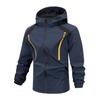 Men'S Loose Jacket Fashionable Multi Pocket Hooded Jacket