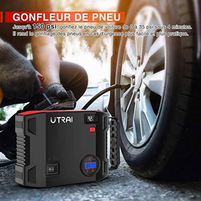 Démarreur de Voiture - UTRAI - Jstar5 - 2000A - 24000mAh - Gonfleur 150 PSI